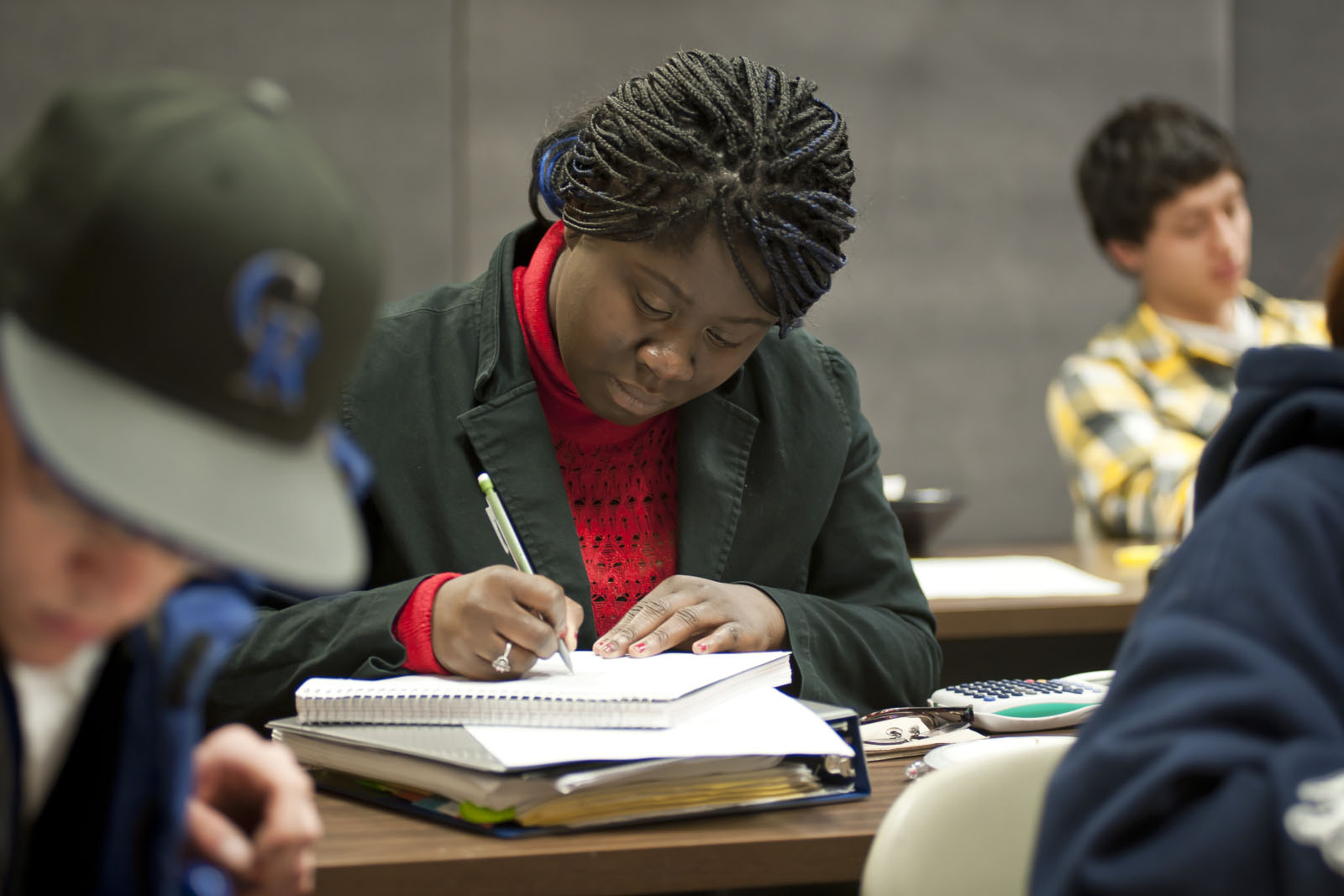 students in the classroom 