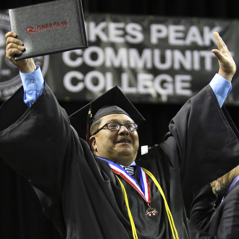 PPSC student during commencement ceremony 