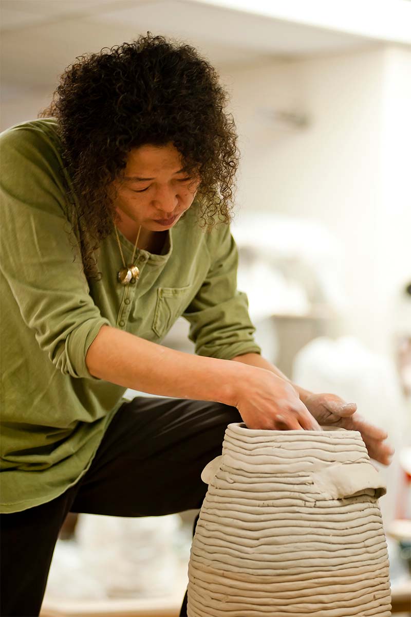 ceramics student